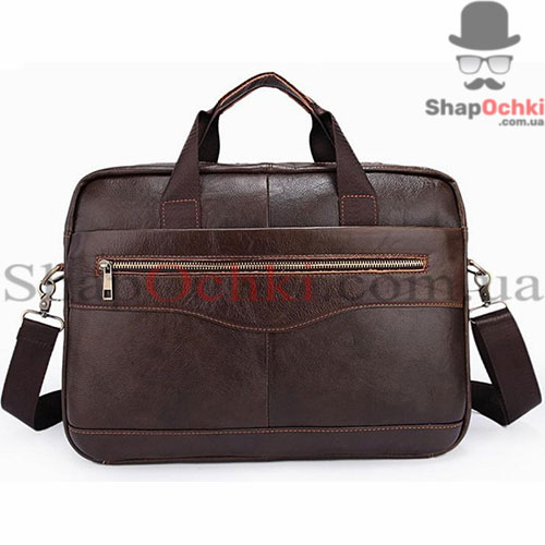 Сумка мужская Bexhill BX1128C,  кожа,  кофейно-коричневая