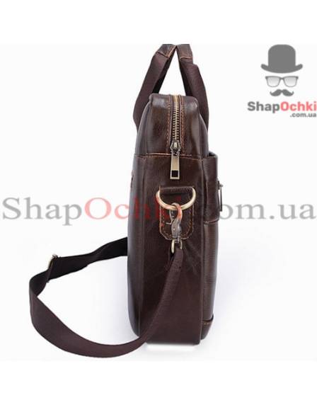 Сумка чоловіча Bexhill BX1128C, шкіра, кофейно-коричнева