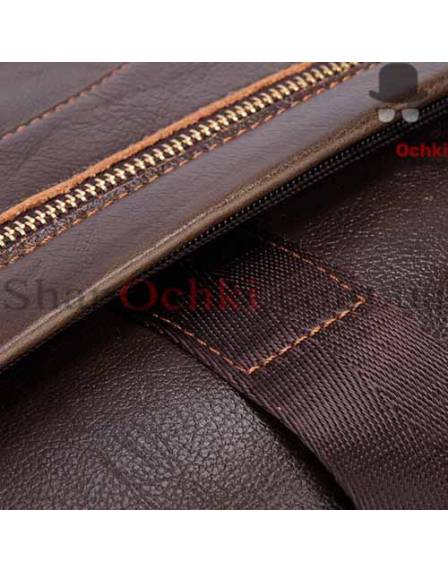 Сумка чоловіча Bexhill BX1128C, шкіра, кофейно-коричнева