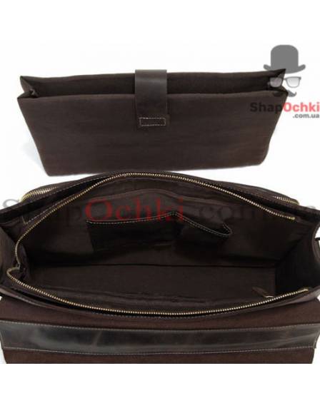 Портфель мужской Tiding Bag 7105R, кожа, темно-коричневый