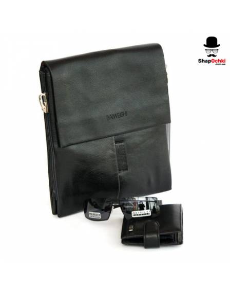 Сумка чоловіча Baiweichi 2016 - 4, шкір/зам, чорна