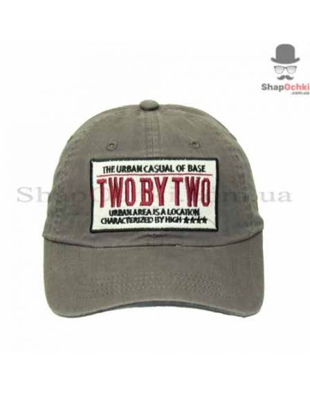Бейсболка чоловіча Chunglim, Two by two, темно-сіра