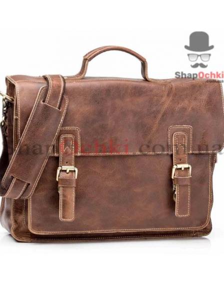 Портфель чоловічий Tiding Bag G8870B, шкіра, чорний