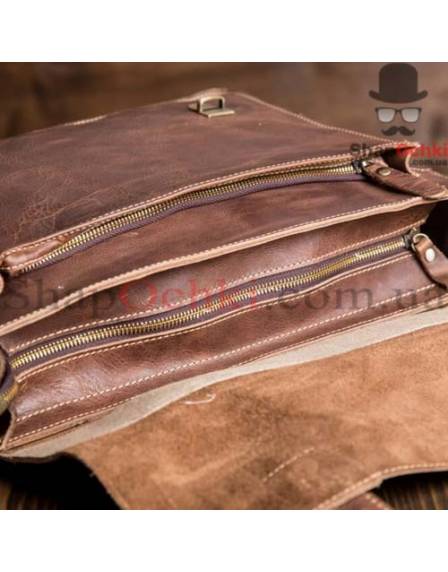 Портфель чоловічий Tiding Bag G8870B, шкіра, чорний