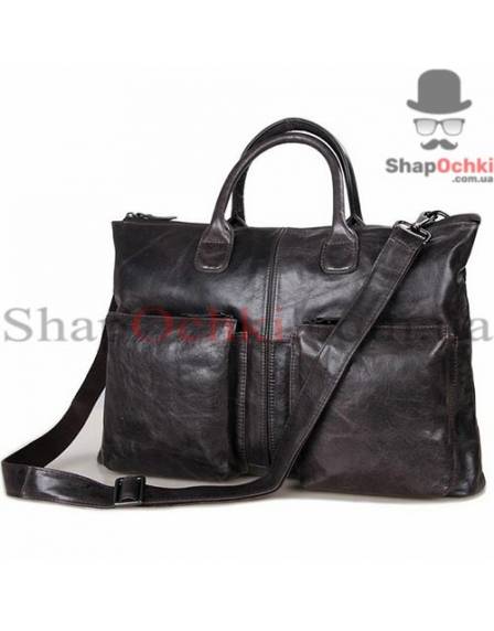 Сумка чоловіча Tiding Bag 7241J, шкіра, сіро-коричнева