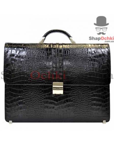 Портфель мужской Desisan, 317-11, кожа, черный