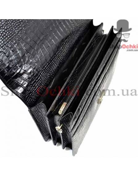 Портфель мужской Desisan, 317-11, кожа, черный
