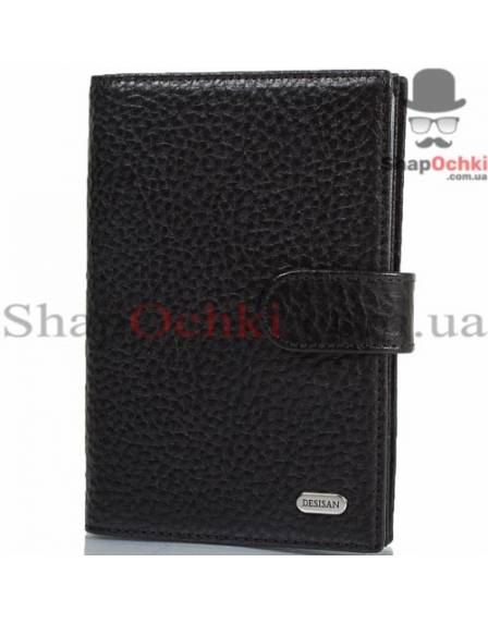 Обложка авто+паспорт Desisan, 102-011, кожа, черная