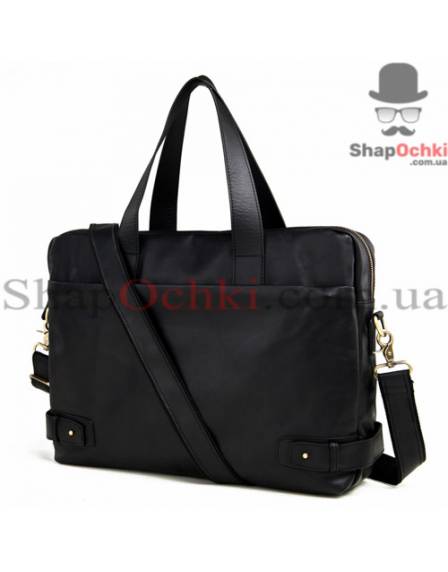 Сумка чоловіча Tiding Bag BP5-3038A, шкіра, чорна