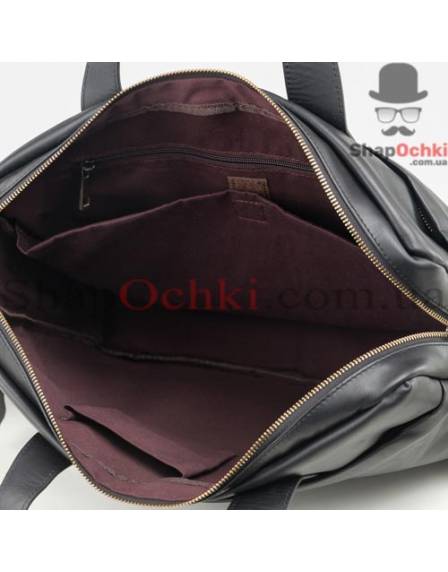 Сумка чоловіча Tiding Bag BP5-3038A, шкіра, чорна