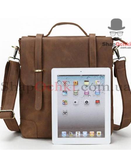 Сумка месенджер чоловіча Tiding Bag t3269, шкіра, коричнева