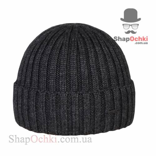 Шапка мужская 2*2, акрил/шерсть-50/50%, подклада - флис