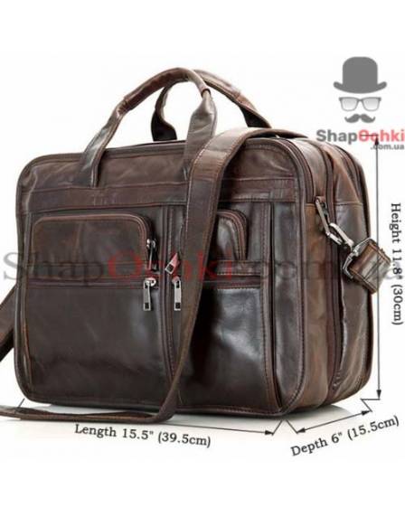 Сумка чоловіча Jasper&Maine 7093C, шкіра, шоколад