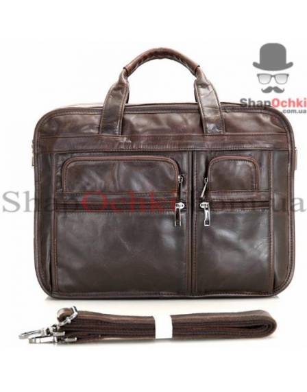 Сумка чоловіча Jasper&Maine 7093C, шкіра, шоколад