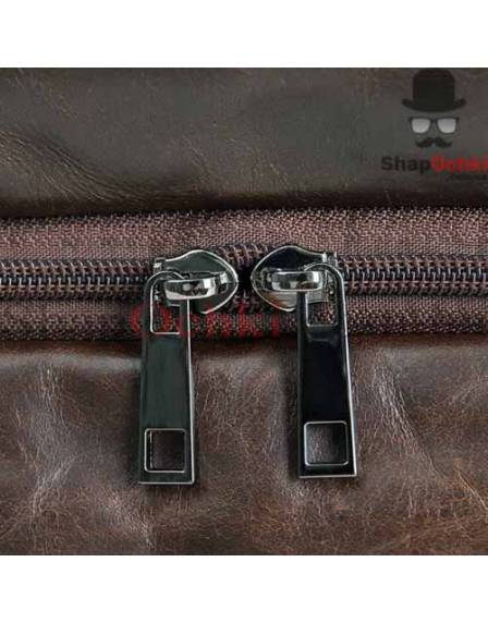 Сумка чоловіча Jasper&Maine 7093C, шкіра, шоколад