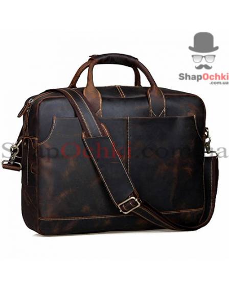 Сумка чоловіча Tiding Bag t1019, шкіра, коричнева