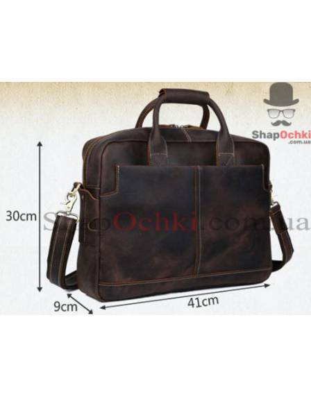 Сумка чоловіча Tiding Bag t1019, шкіра, коричнева