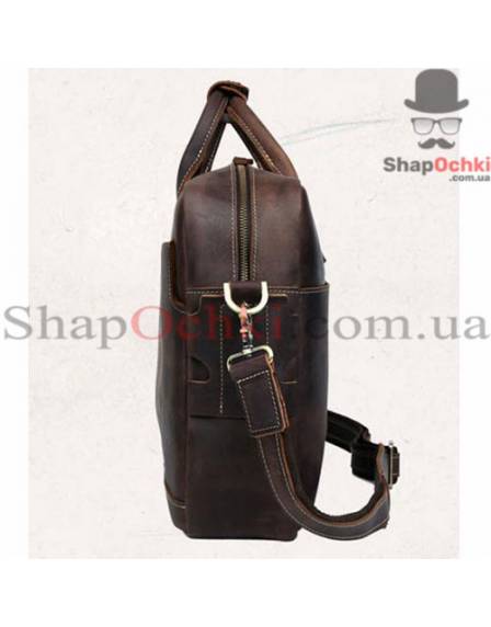 Сумка чоловіча Tiding Bag t1019, шкіра, коричнева