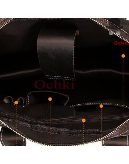 Сумка чоловіча Tiding Bag t1019, шкіра, коричнева