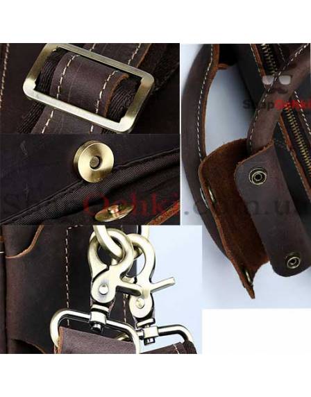 Сумка чоловіча Tiding Bag t1019, шкіра, коричнева