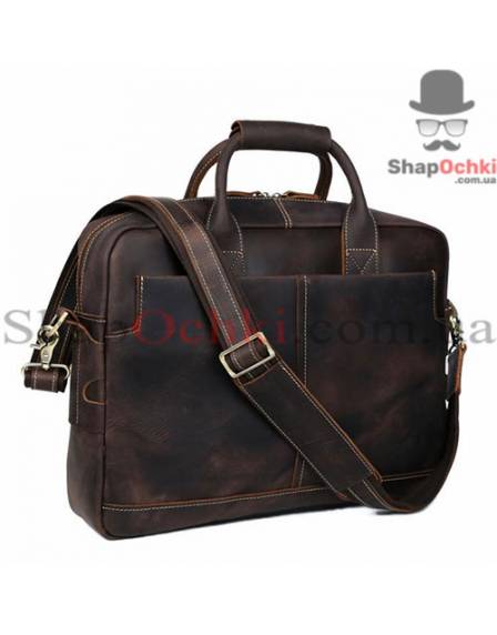 Сумка чоловіча Tiding Bag t1019, шкіра, коричнева