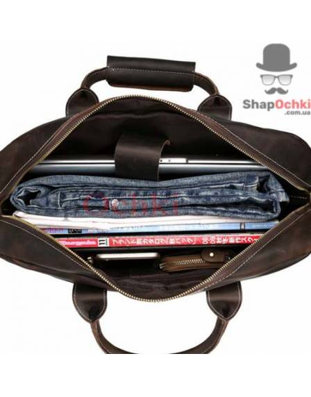 Сумка чоловіча Tiding Bag t1019, шкіра, коричнева