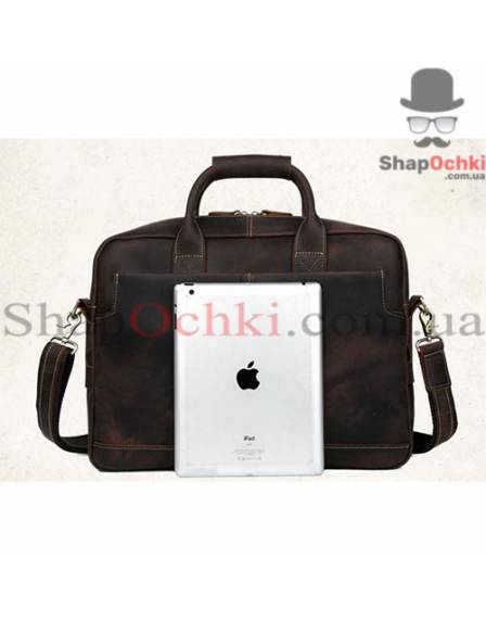 Сумка чоловіча Tiding Bag t1019, шкіра, коричнева