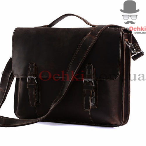 Портфель чоловічий Tiding Bag 7035R,  шкіра,  темно-коричневий