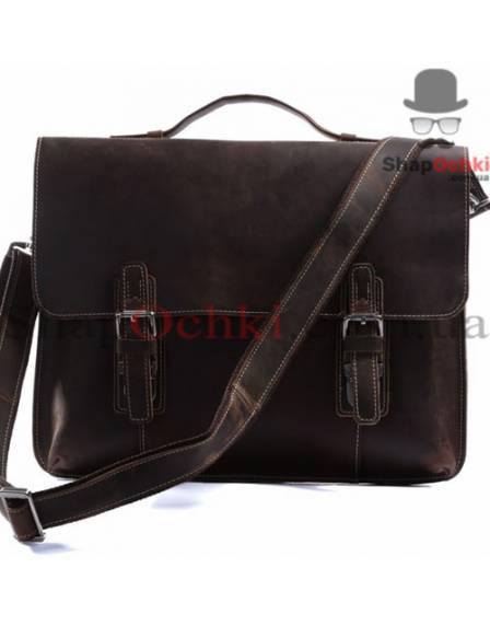 Портфель чоловічий Tiding Bag 7035R, шкіра, темно-коричневий