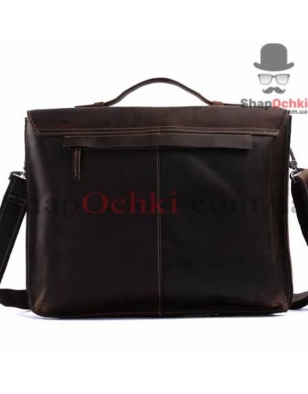 Портфель чоловічий Tiding Bag 7035R, шкіра, темно-коричневий