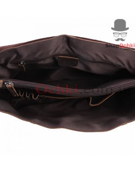 Портфель чоловічий Tiding Bag 7035R, шкіра, темно-коричневий