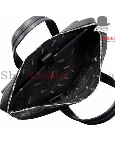 Портфель мужской Desisan, 340-01, кожа, черный