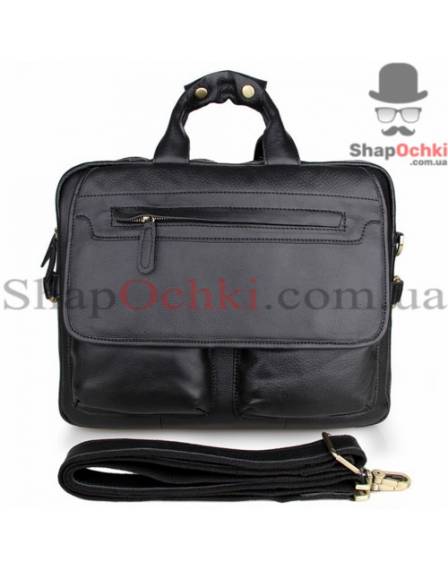 Сумка чоловіча Tiding Bag 7085A, шкіра, чорна