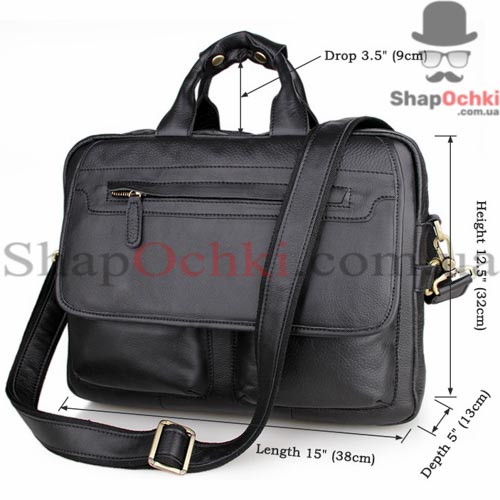 Сумка мужская Tiding Bag 7085A,  кожа,  черная