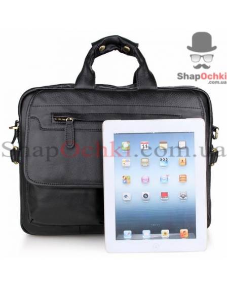 Сумка чоловіча Tiding Bag 7085A, шкіра, чорна