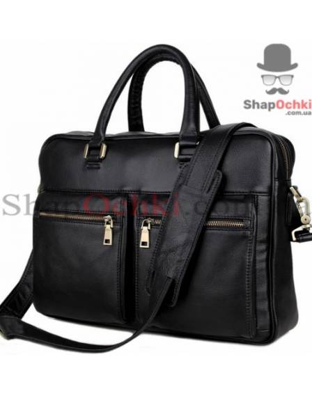 Сумка чоловіча Tiding Bag 7270A, шкіра, чорна