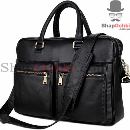 Сумка чоловіча Tiding Bag 7270A,  шкіра,  чорна