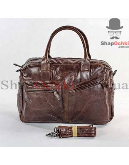 Сумка чоловіча Jasper&Maine 7142C, шкіра, кофейна