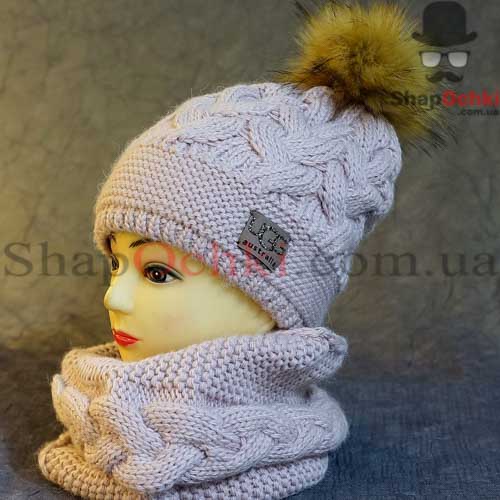 Комплект жіночий (шапка+хомут) Rioni,  Avrora,  UGG Australia