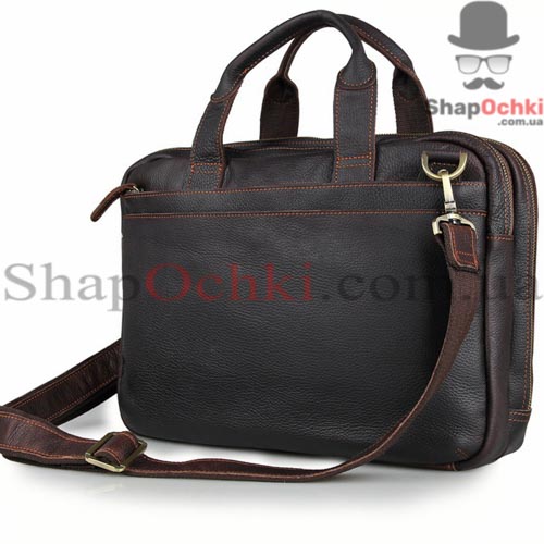 Сумка мужская Tiding Bag 7092Q,  кожа,  темно-коричневая