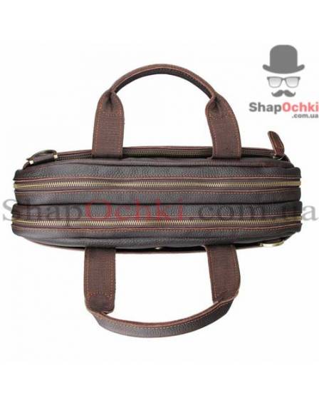 Сумка чоловіча Tiding Bag 7092Q, шкіра, темно-коричнева