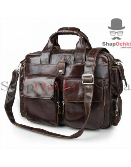 Сумка чоловіча Tiding Bag 7219C, шкіра, коричнева