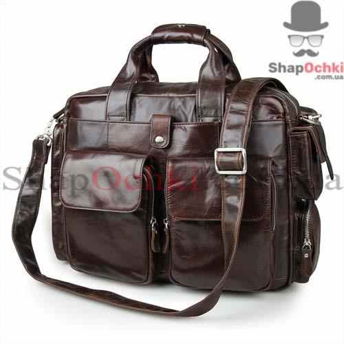 Сумка мужская Tiding Bag 7219C,  кожа,  коричневая