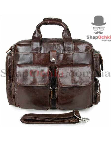 Сумка чоловіча Tiding Bag 7219C, шкіра, коричнева