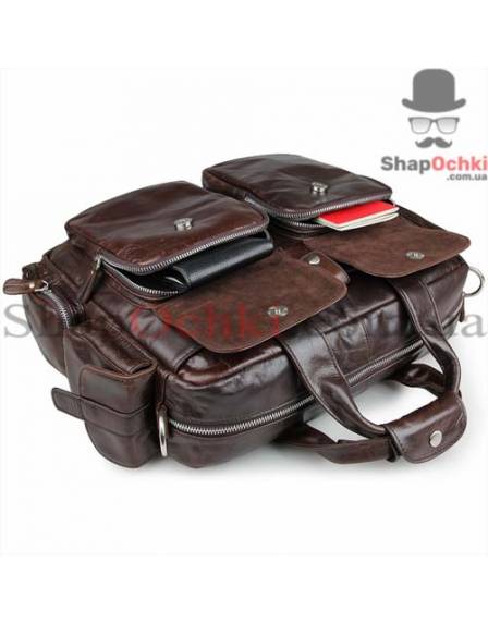 Сумка чоловіча Tiding Bag 7219C, шкіра, коричнева