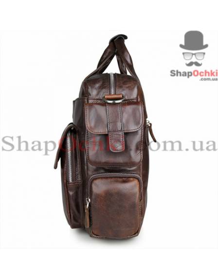 Сумка чоловіча Tiding Bag 7219C, шкіра, коричнева