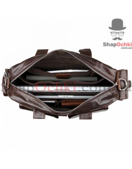 Сумка чоловіча Tiding Bag 7219C, шкіра, коричнева