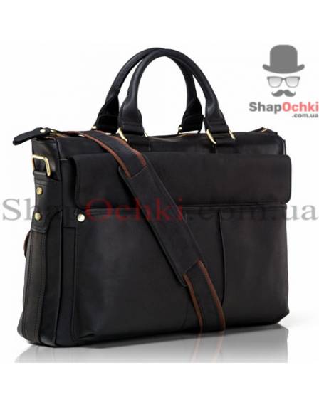 Сумка чоловіча Tiding Bag t1096A, шкіра, колір чорний