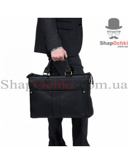 Сумка чоловіча Tiding Bag t1096A, шкіра, колір чорний