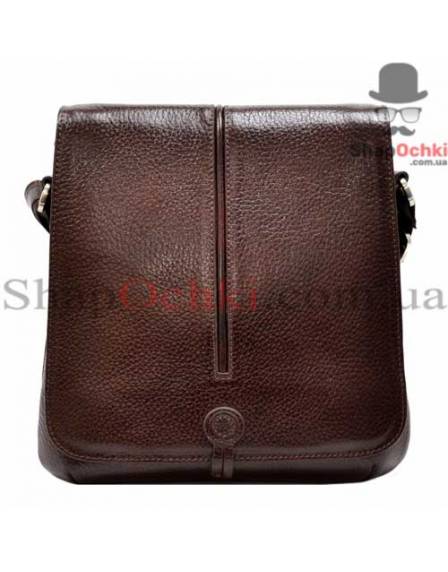 Барсетка мужская мягкая Desisan, 342-019, кожа, коричневая